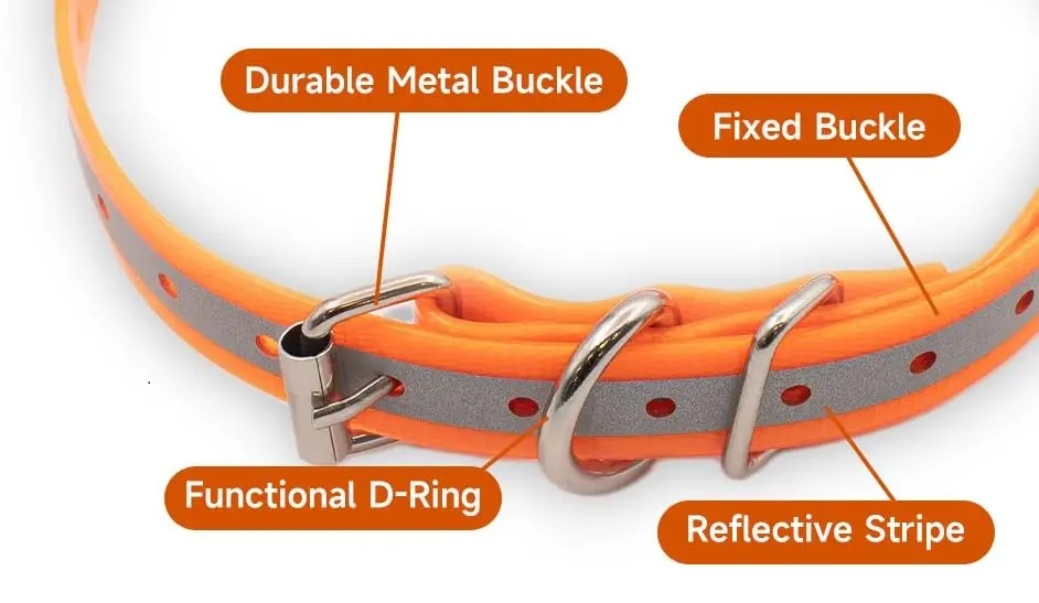 TrainPro Waterproof TPU Replacement Strap for Dog Training Collar, 27.5 in | Durable, Waterproof Nylon & Stainless Steel Buckle - view 3