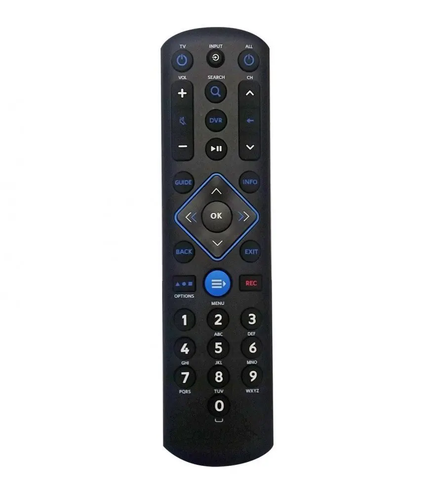 Charter Spectrum Remote Control with Batteries | Backlit, Compatible with HD DVR, Black - main product image