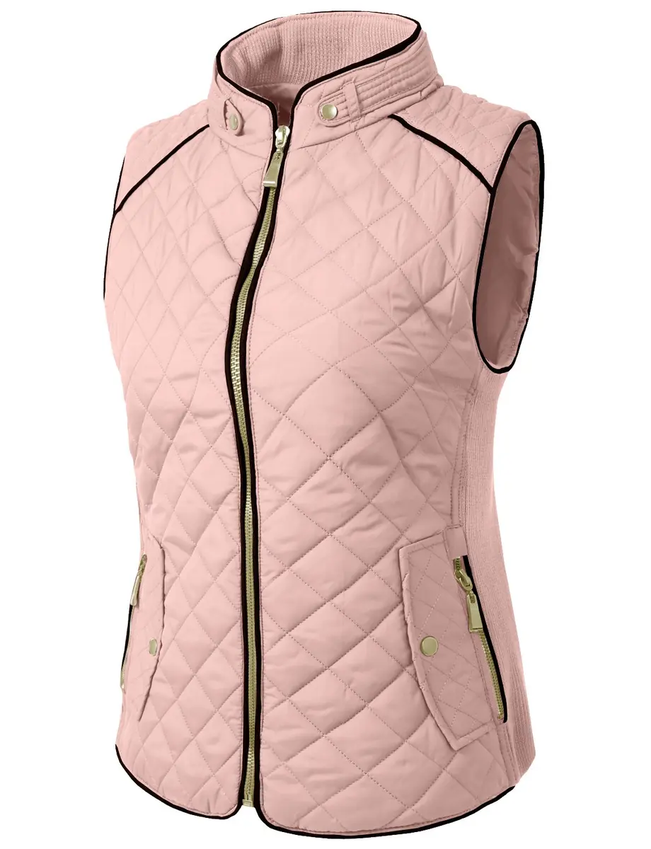 NE PEOPLE Women’s Quilted Vest – Lightweight Sleeveless Full Zip Up Casual Stand Collar Padding Gilet Jacket with Pockets | Quilted, Lightweight & Warm - view 2