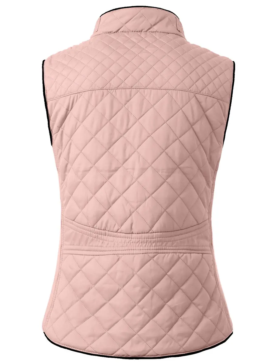 NE PEOPLE Women’s Quilted Vest – Lightweight Sleeveless Full Zip Up Casual Stand Collar Padding Gilet Jacket with Pockets | Quilted, Lightweight & Warm - view 3