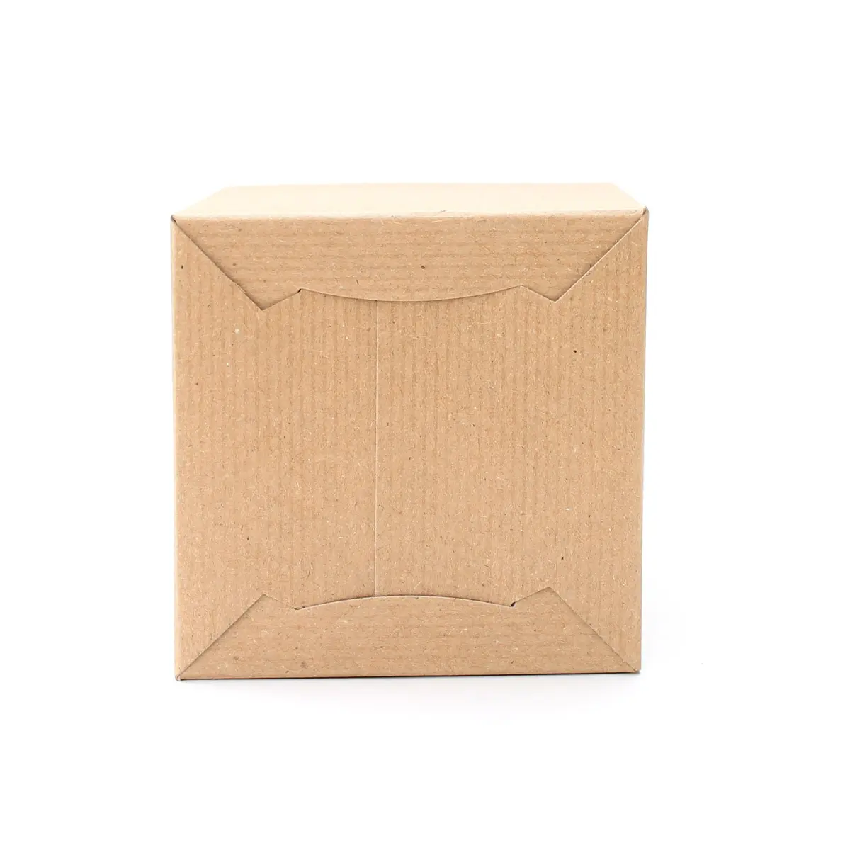 Awe Package Pinstripe Kraft Gift Box 5x5x5" | Food Safe, Easy Assembly, 24 Pack - view 3