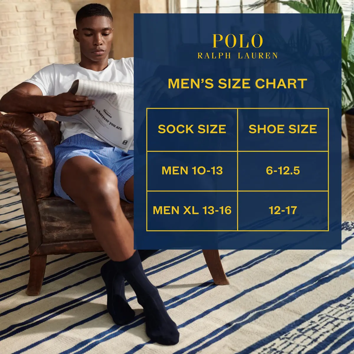 POLO RALPH LAUREN Men's Super Soft Ribbed Dress Crew Socks, 3 Pairs | Ultrasoft Polyester Blend, Reinforced Heel & Toe, Odor-Resistant, Crew Length, Black - view 6