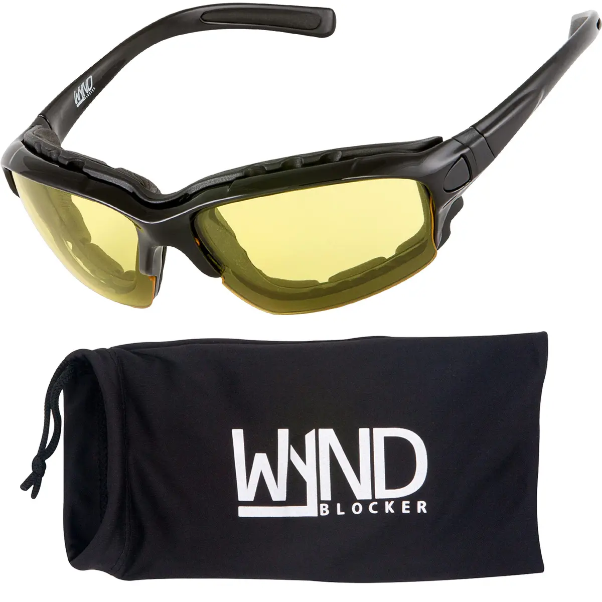 WYND Blocker Halvert Motorcycle Goggles & Sunglasses Combo with Yellow Lens | UV400 Protection - main product image
