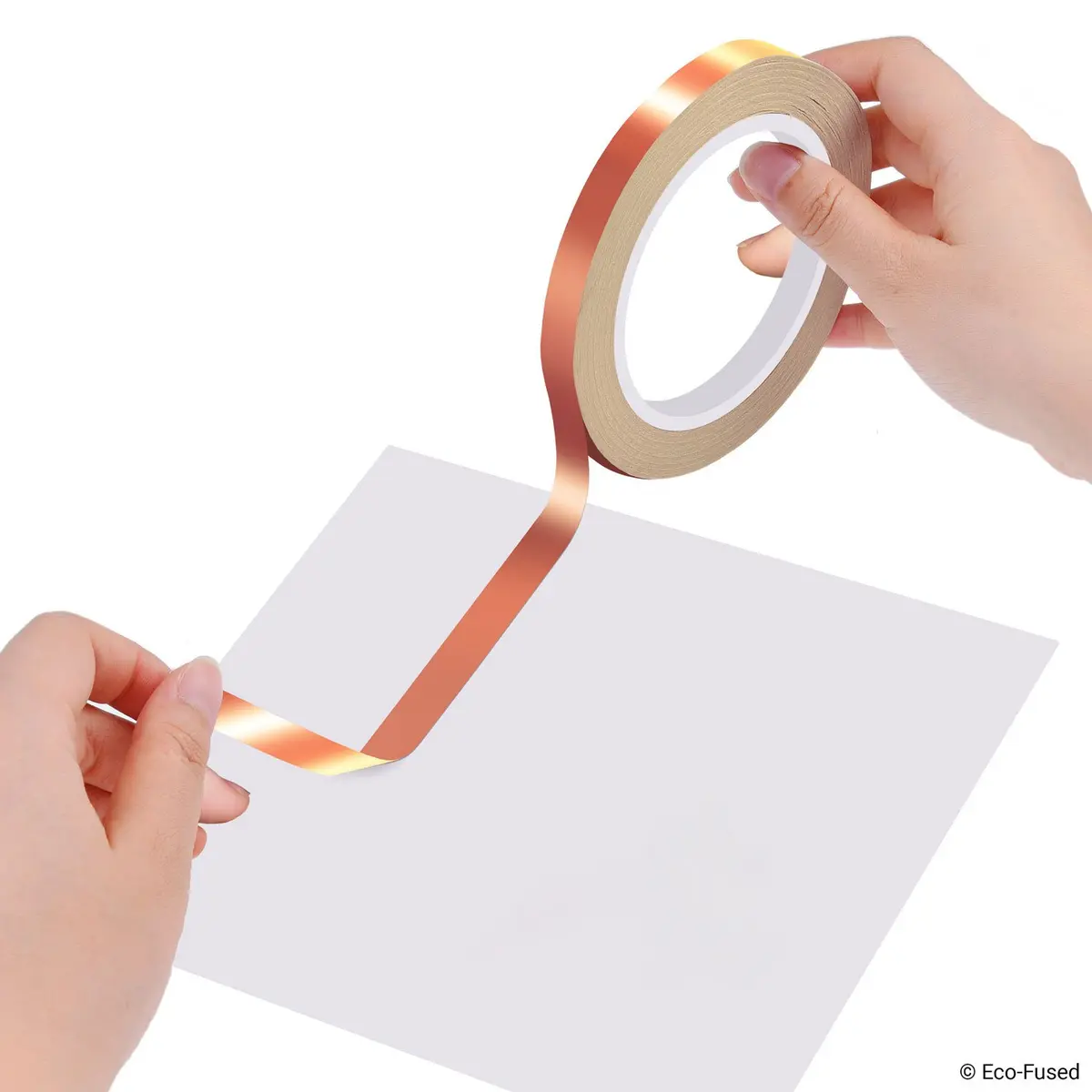 Eco-Fused Double-Sided Conductive Copper Foil Tape 6.3mm x 20m | EMI/RF Shielding & Paper Circuits - view 2