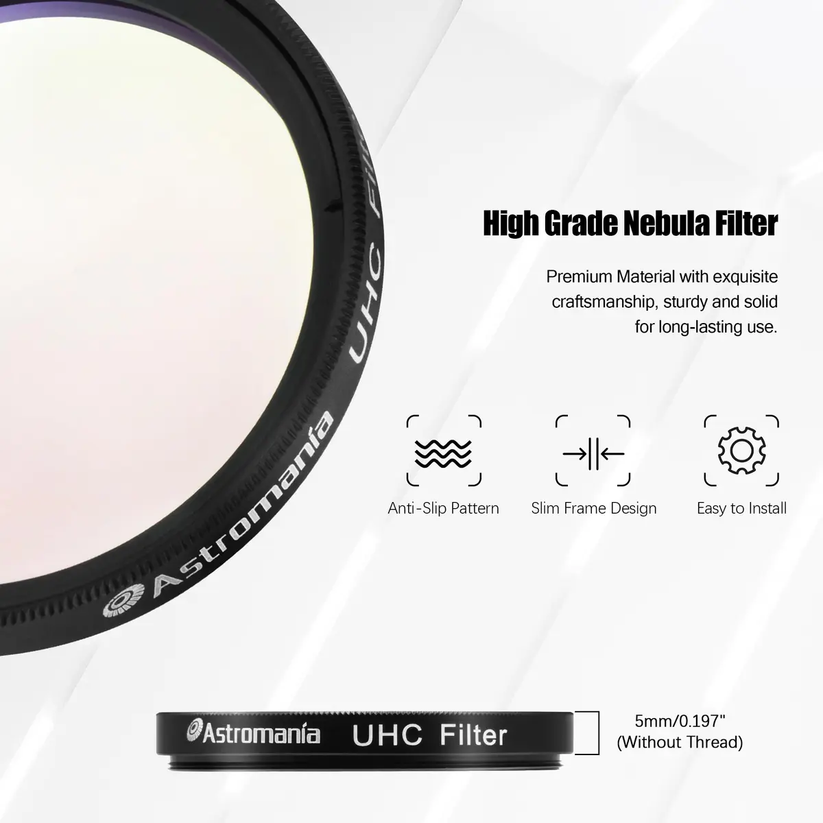 Astromania Telescope Filter UHC Nebula Contrast 2" | Improve Sky Views with Light Pollution Blockage - view 2