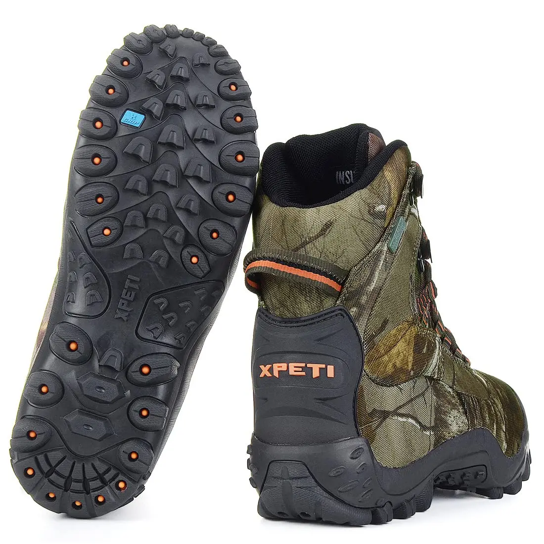 XPETI Men’s Thermator Mid-Rise Waterproof Hiking Boot Insulated Non-Slip camouflage 12 - view 7