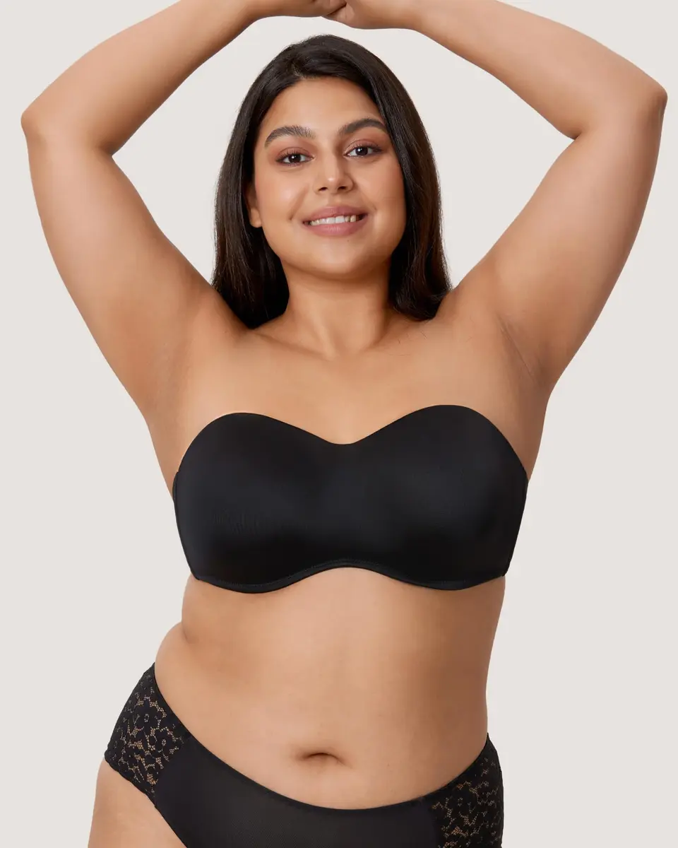 DELIMIRA Strapless Bandeau Minimizer Bra 42D | Reduce Bust Profile & Support - view 6