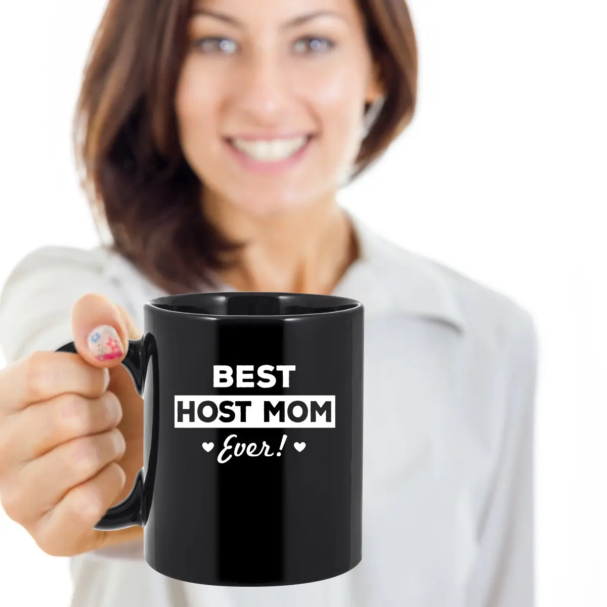 Wonderful Mugs Host mom Coffee Mug 11 oz Best host mom ever! Funny gift - view 2