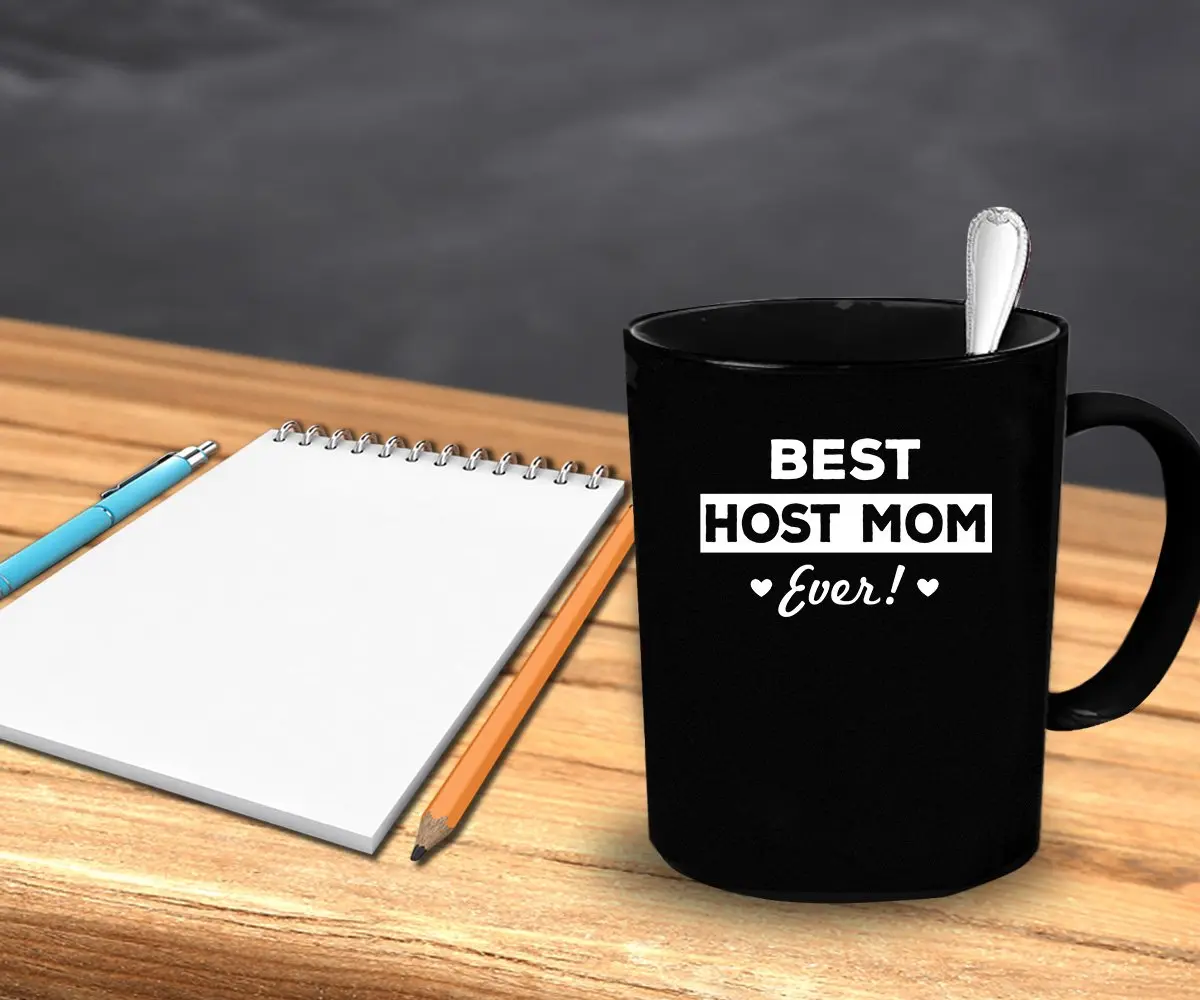 Wonderful Mugs Host mom Coffee Mug 11 oz Best host mom ever! Funny gift - view 4