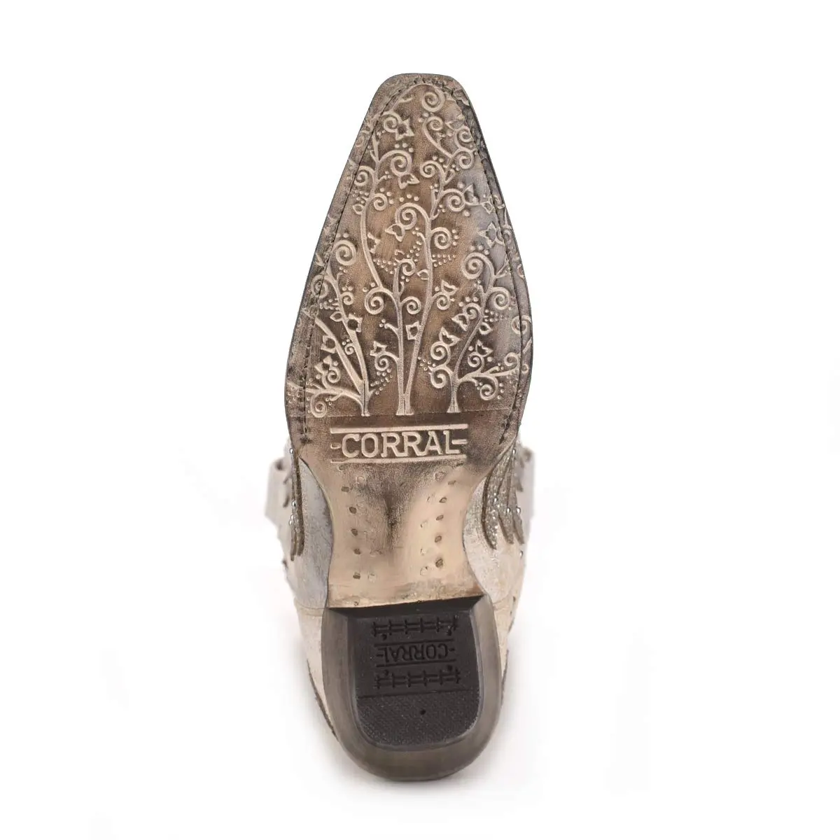 Corral Women's Western Boot Leather White Snip Toe Wing Cross | Handcrafted Genuine Leather with Crystal Embellishments - view 6