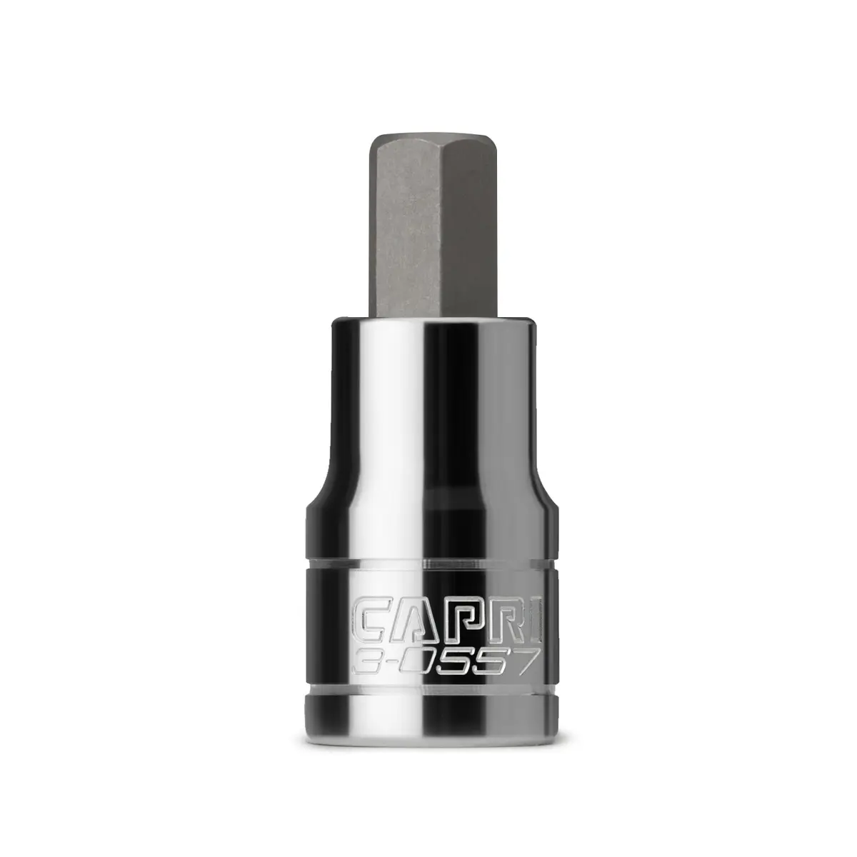 Capri Tools 3-0557 7/16-Inch Hex Bit Socket, 1/2-Inch Drive, SAE | Heavy-Duty Forged Steel for Demanding Professionals - main product image