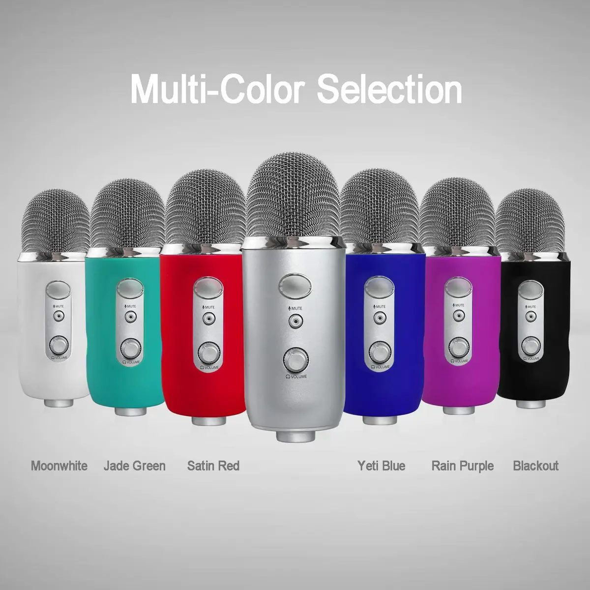 YOUSHARES Microphone Windscreen Foam with Silicone Protector for Blue Yeti & Yeti Pro, Red | Reduces Wind Noise & Plosives - view 6