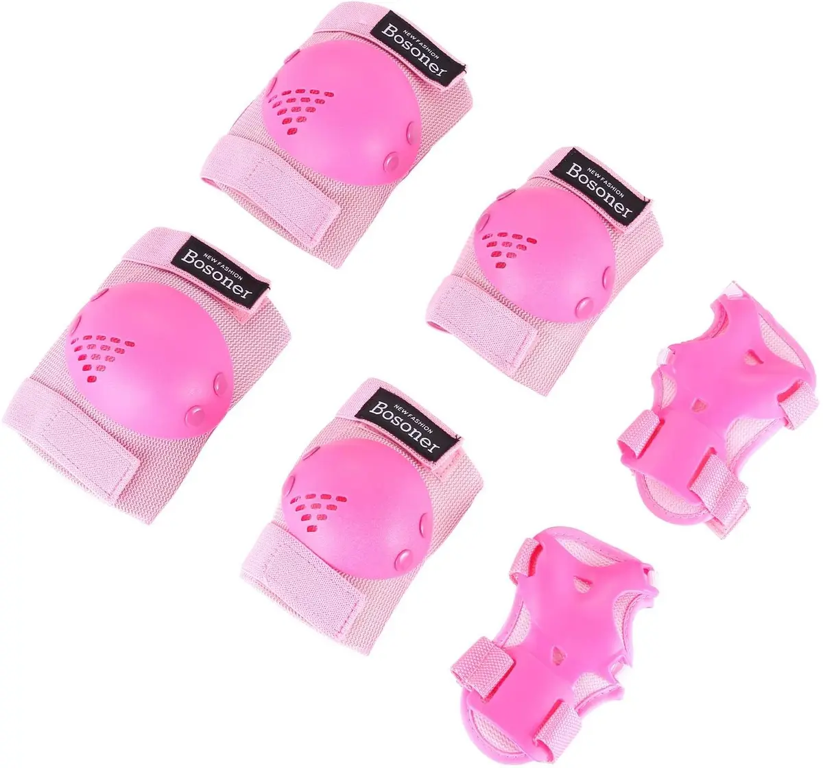 BOSONER Kids/Youth Knee Pads Elbow Pads Wrist Guards Set for 3-15 Years | Child Protective Gear for Multi-Sports - main product image