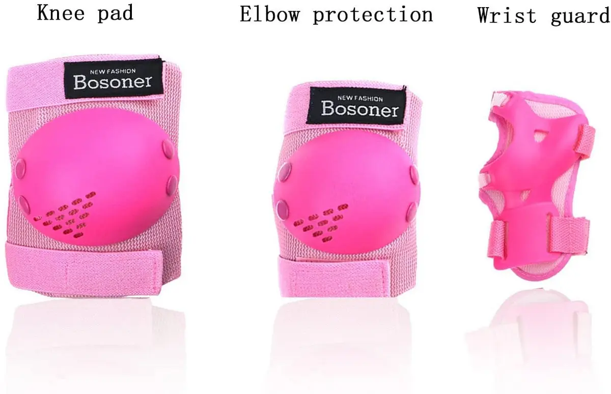 BOSONER Kids/Youth Knee Pads Elbow Pads Wrist Guards Set for 3-15 Years | Child Protective Gear for Multi-Sports - view 2