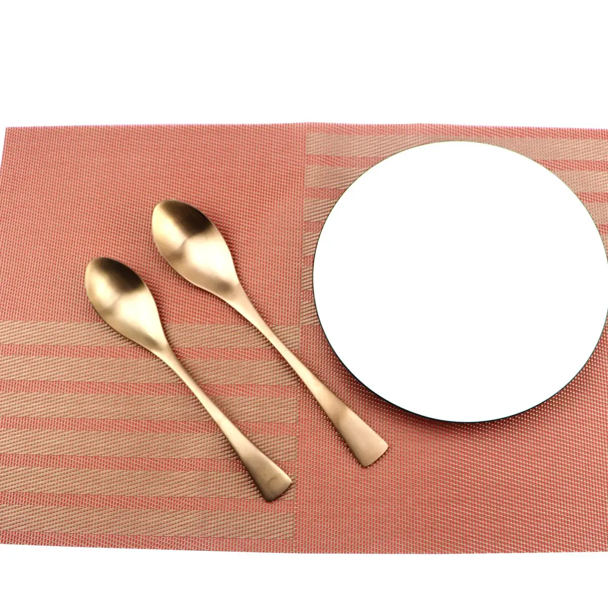 Uniturcky 6-Piece Flatware Set,Extra Thick Heavy Duty - 18/10 Stainless Steel Flatware Sets,High Matte Finish Rose Gold Service for 1 | Multipurpose Kitchen Utensils - view 7