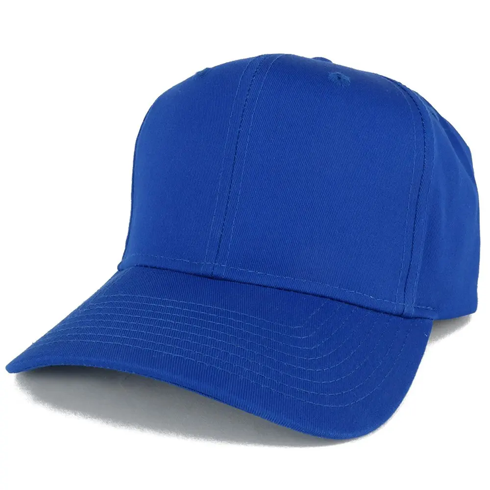 Armycrew XXL Oversize High Crown Adjustable Solid Baseball Cap - Royal Blue | Fits 2XL-3XL (62cm) - main product image