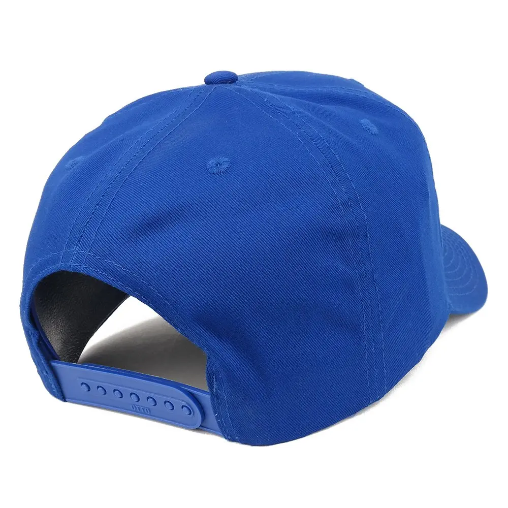 Armycrew XXL Oversize High Crown Adjustable Solid Baseball Cap - Royal Blue | Fits 2XL-3XL (62cm) - view 3