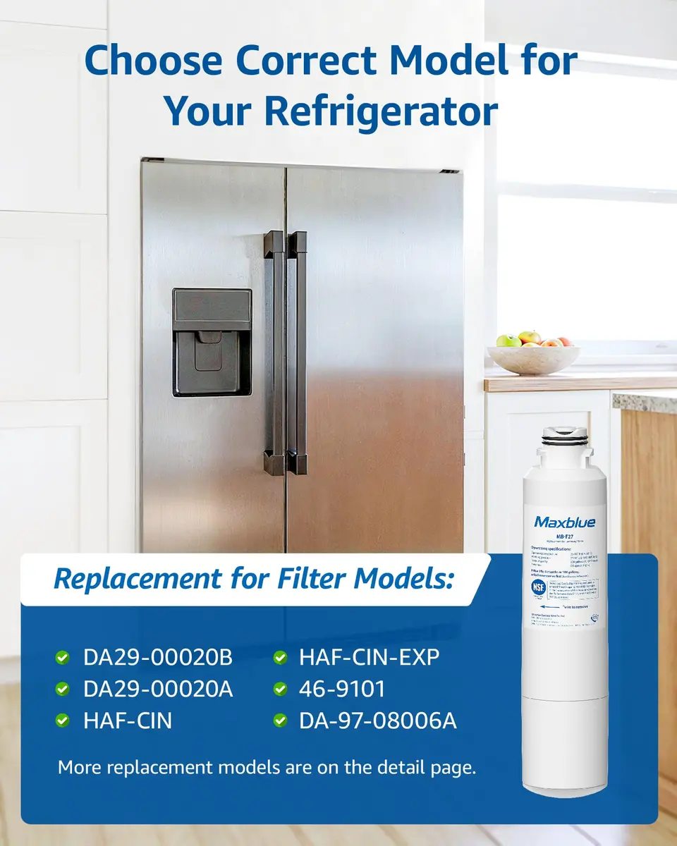 Maxblue MB-F27 Replacement for Samsung DA29-00020B Water Filter | NSF 42 Certified, Lead-Free, 6-Month Filter Life - view 5