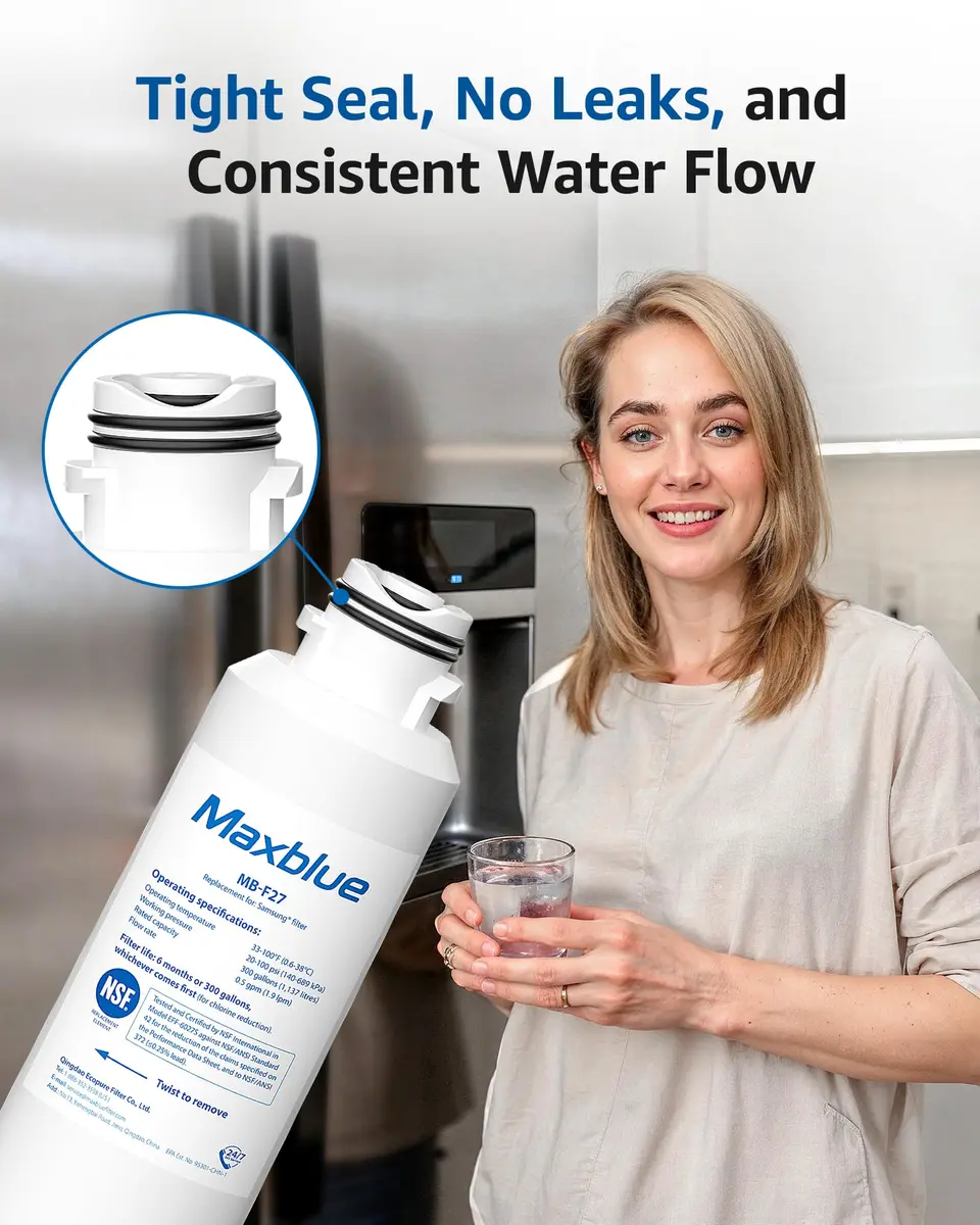 Maxblue MB-F27 Replacement for Samsung DA29-00020B Water Filter | NSF 42 Certified, Lead-Free, 6-Month Filter Life - view 8