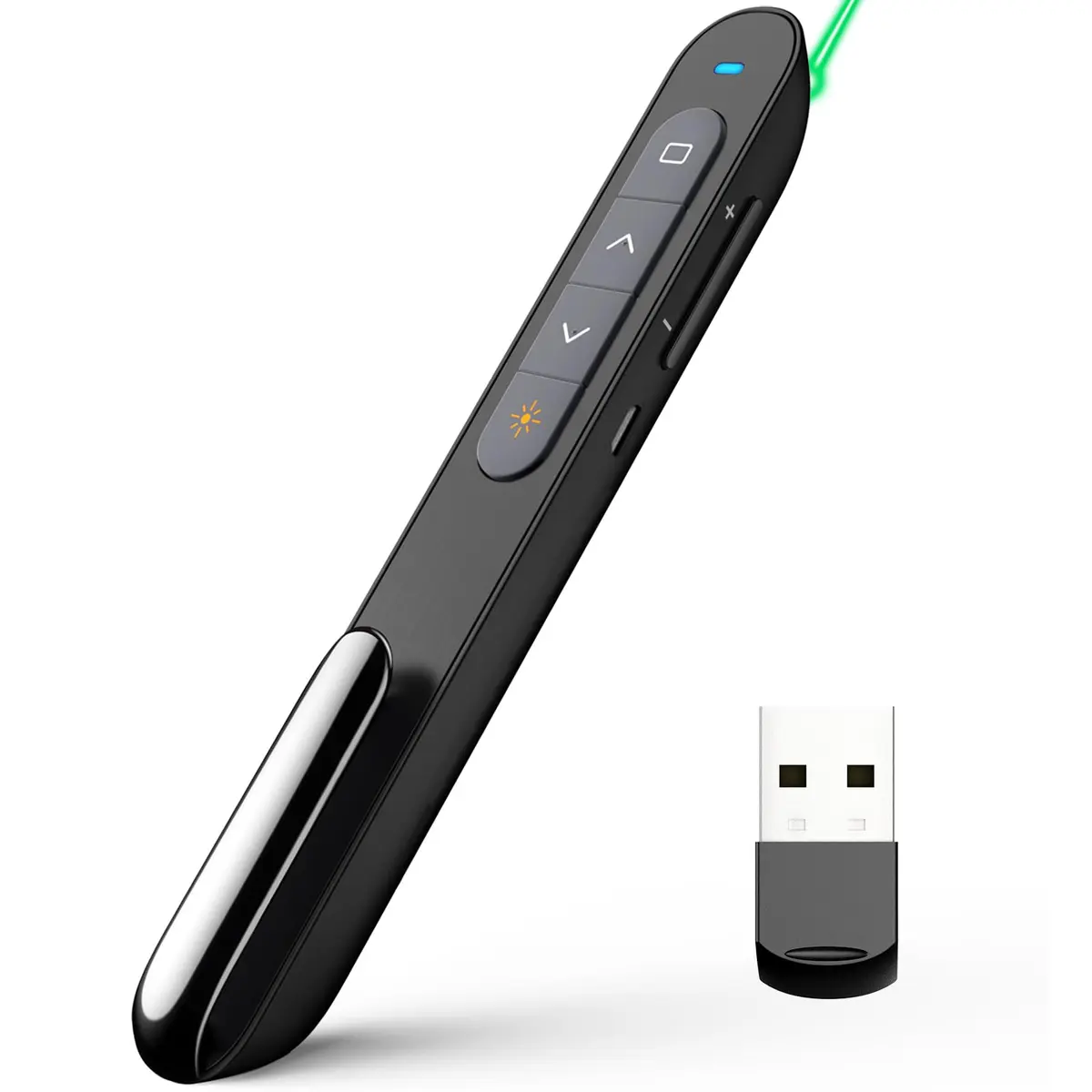 Norwii N76 Rechargeable Presentation Clicker with Laser Pointer & Custom Buttons | 328ft Range - main product image