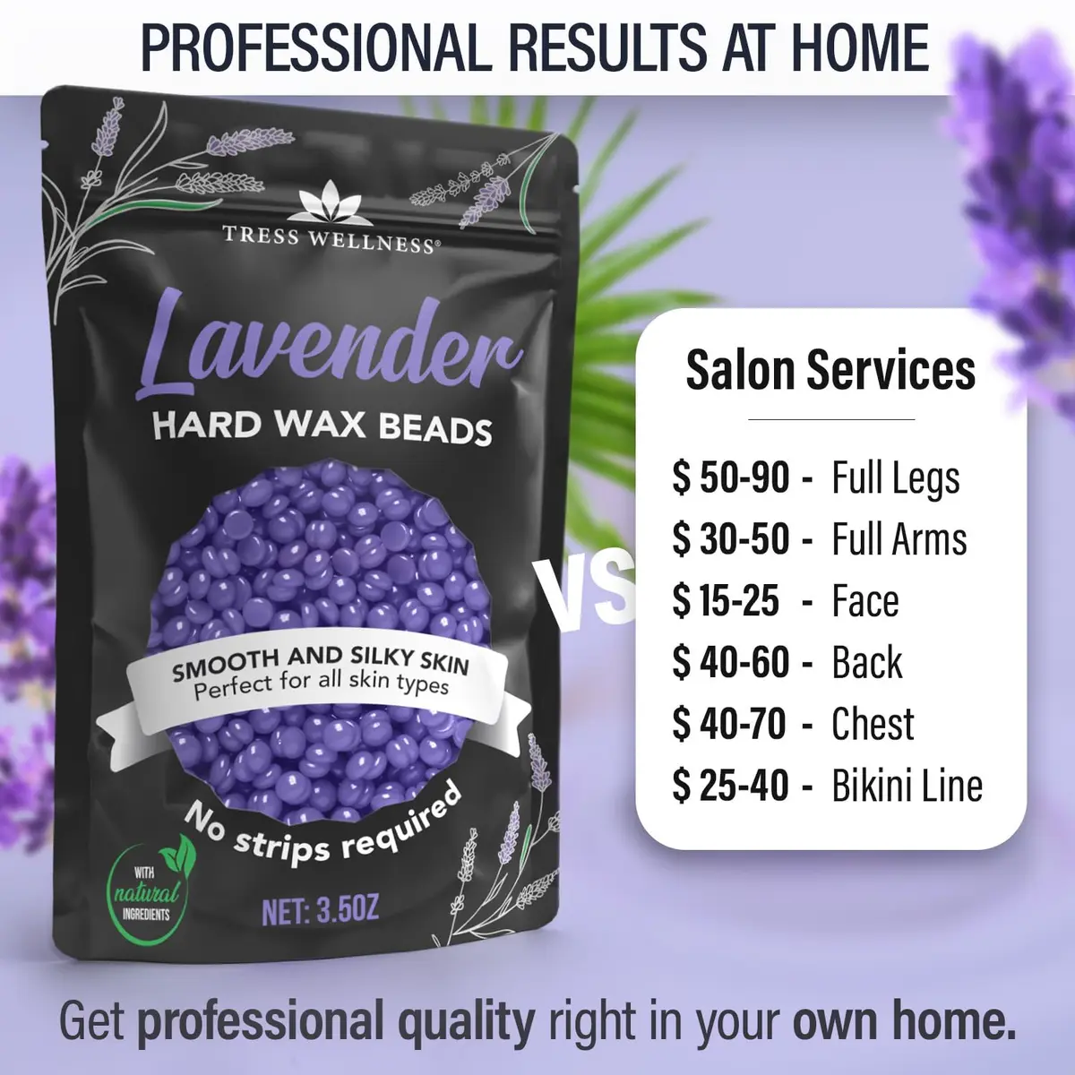 Tress Wellness Hard Wax Beads Variety 595g (20.8 Oz) | Professional At-Home Hair Removal Kit for Bikini, Brazilian & Full Body - view 6