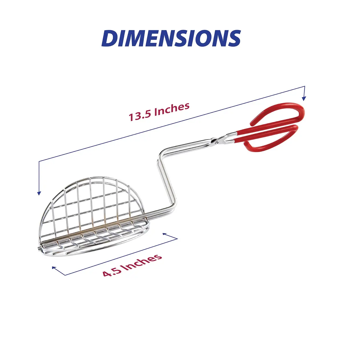 HIC Kitchen Taco Making Tools Steel Taco Shell Tongs 13.5 x 3.5 x 4.25-inches | Crispy Homemade Shells - view 7