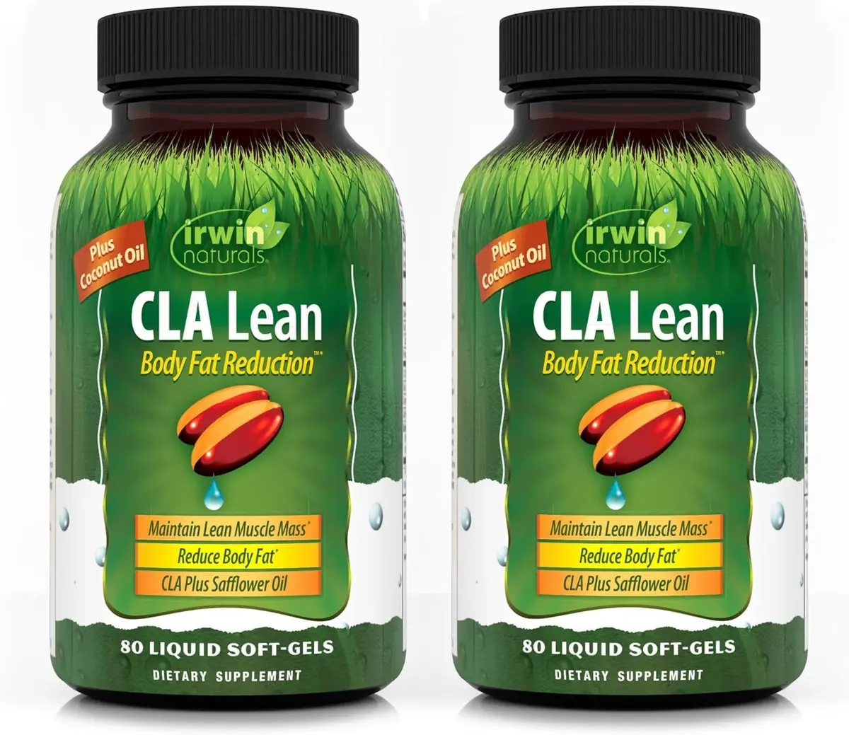 Irwin Naturals CLA Lean Body Fat Reduction Liquid Soft-Gels 80 Count | Supports Fat Loss & Muscle Tone - main product image