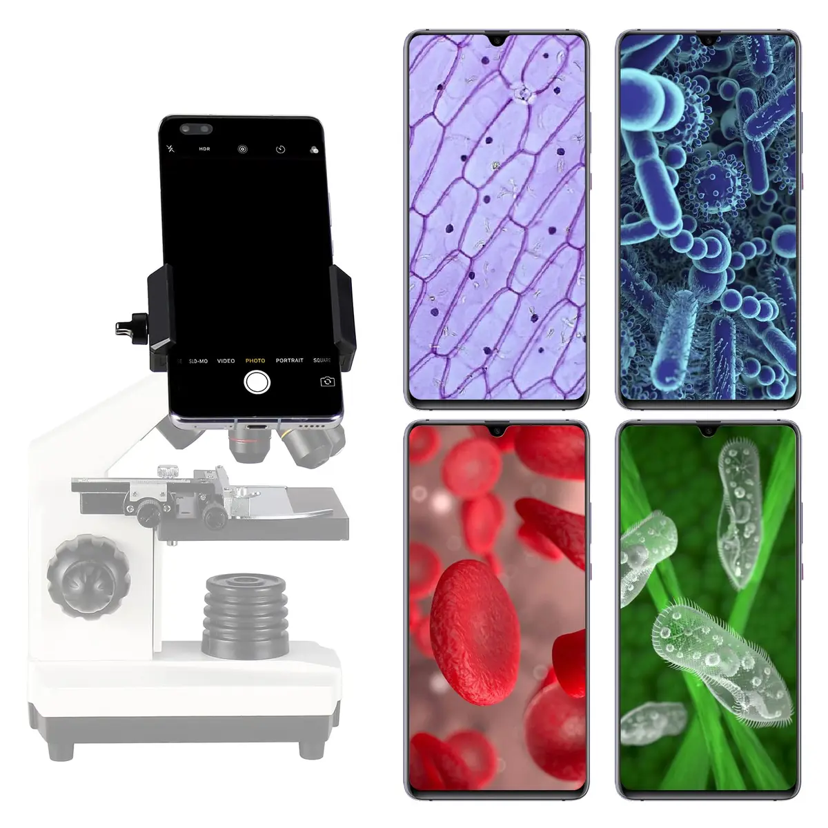 SOLOMARK Smartphone Camera Adapter - Microscope Eyepiece Tube 23.2mm | Built-in 16X Microscope Eyepiece for Smartphone Photography - view 7
