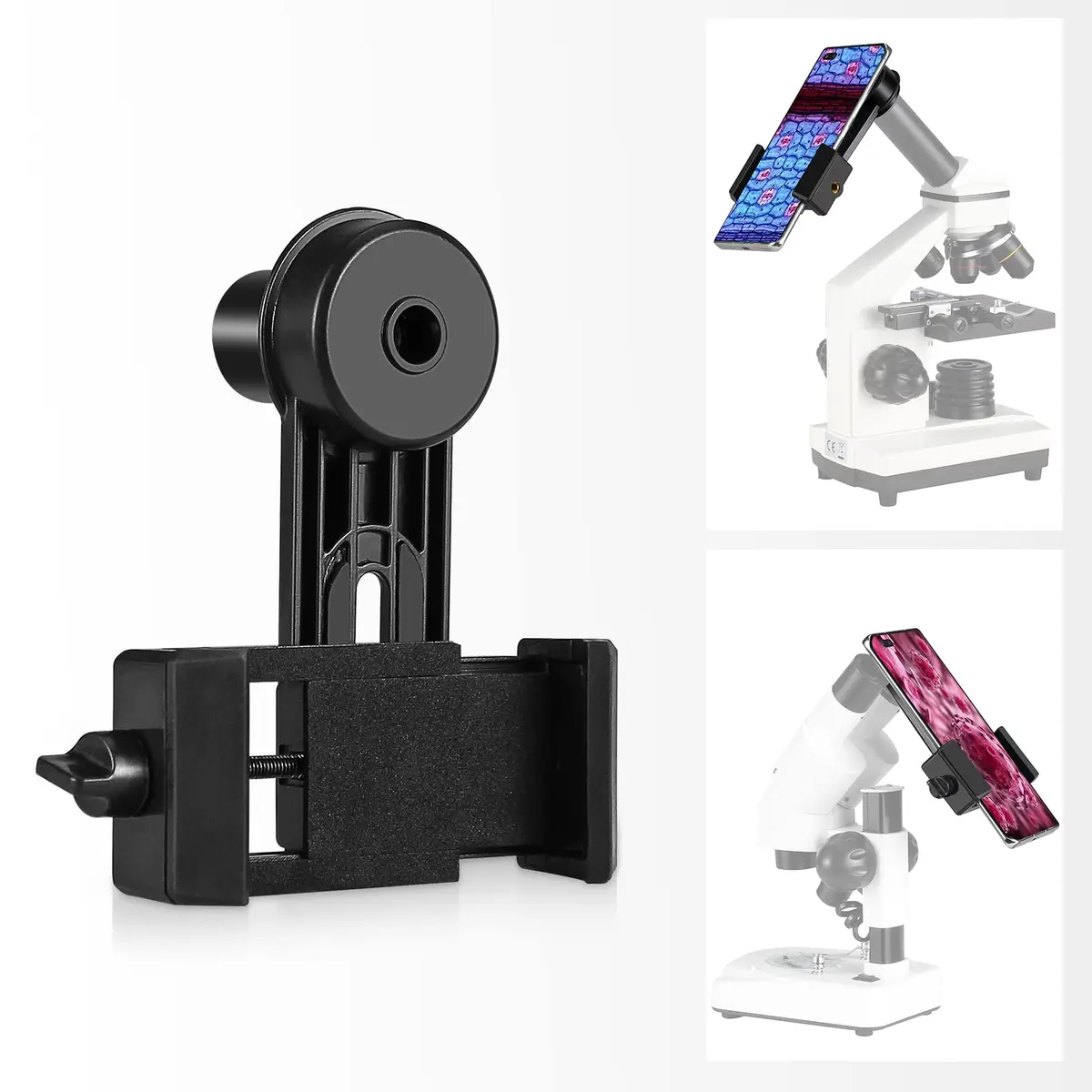 SOLOMARK Smartphone Camera Adapter - Microscope Eyepiece Tube 23.2mm | Built-in 16X Microscope Eyepiece for Smartphone Photography - view 2