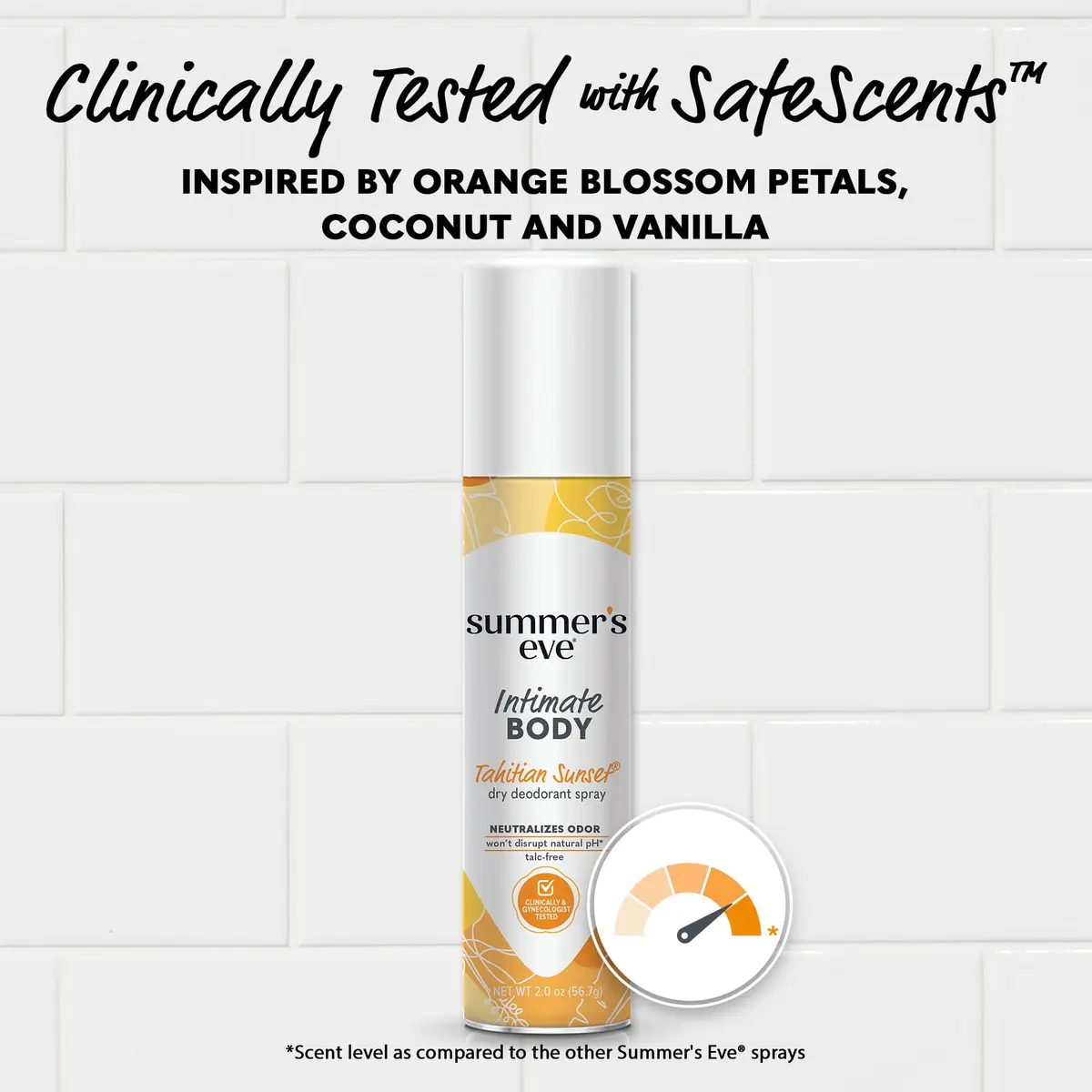 Summer's Eve Daily Refreshing Feminine Spray Tahitian Sunset 120ml (2 Fl Oz x 6) | pH Balanced Odor Control - view 4