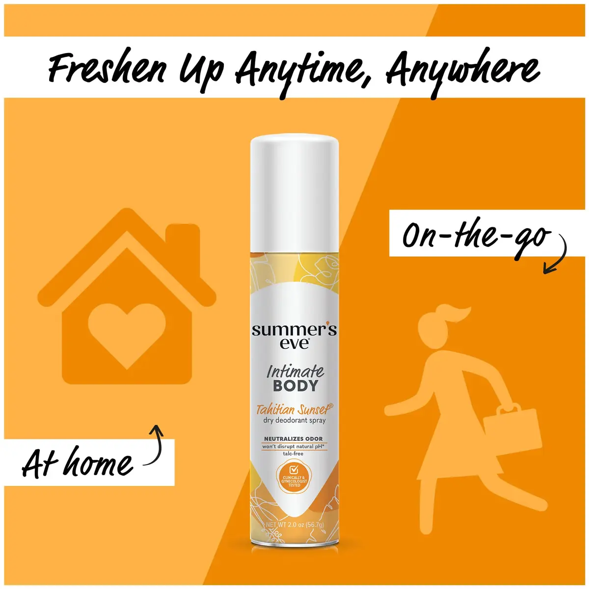 Summer's Eve Daily Refreshing Feminine Spray Tahitian Sunset 120ml (2 Fl Oz x 6) | pH Balanced Odor Control - view 5