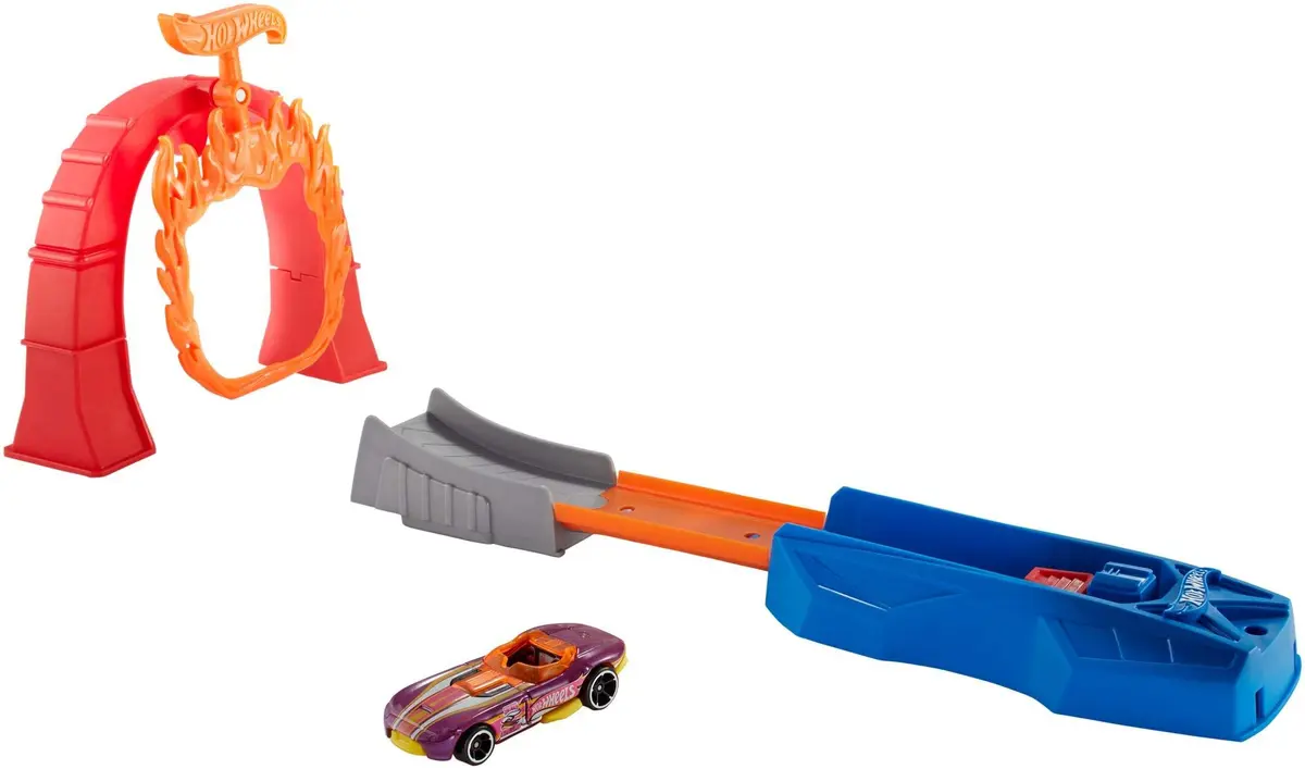Hot Wheels Flame Jumper Playset, Multicolor | Classic Stunt Track with Iconic Cars - main product image