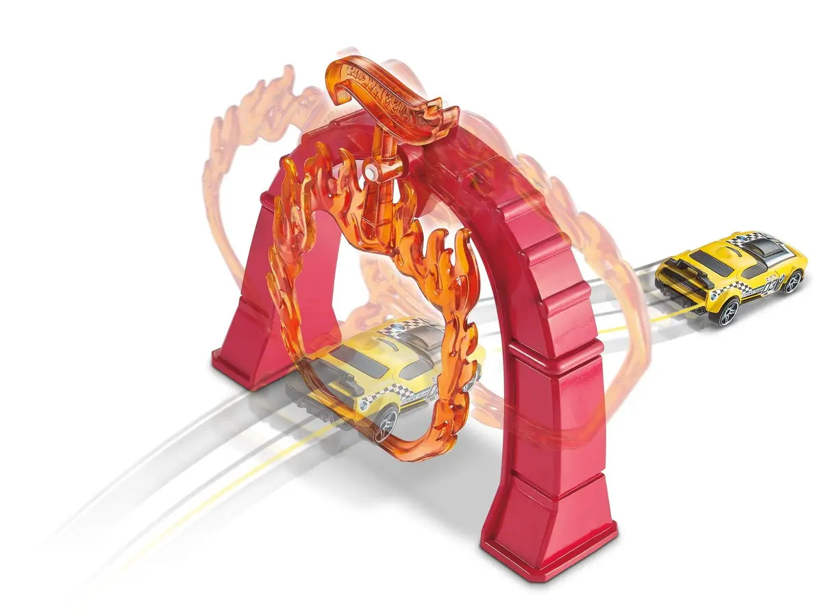 Hot Wheels Flame Jumper Playset, Multicolor | Classic Stunt Track with Iconic Cars - view 5