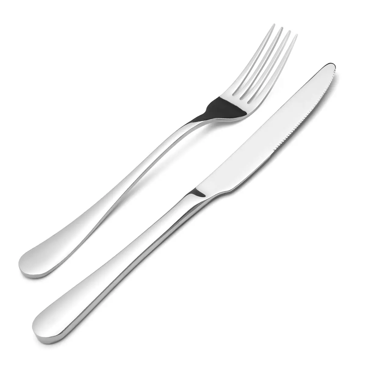 SHARECOOK 20-Piece Stainless Steel Flatware Set | Service for 4, Dishwasher Safe, Polished Finish - view 3