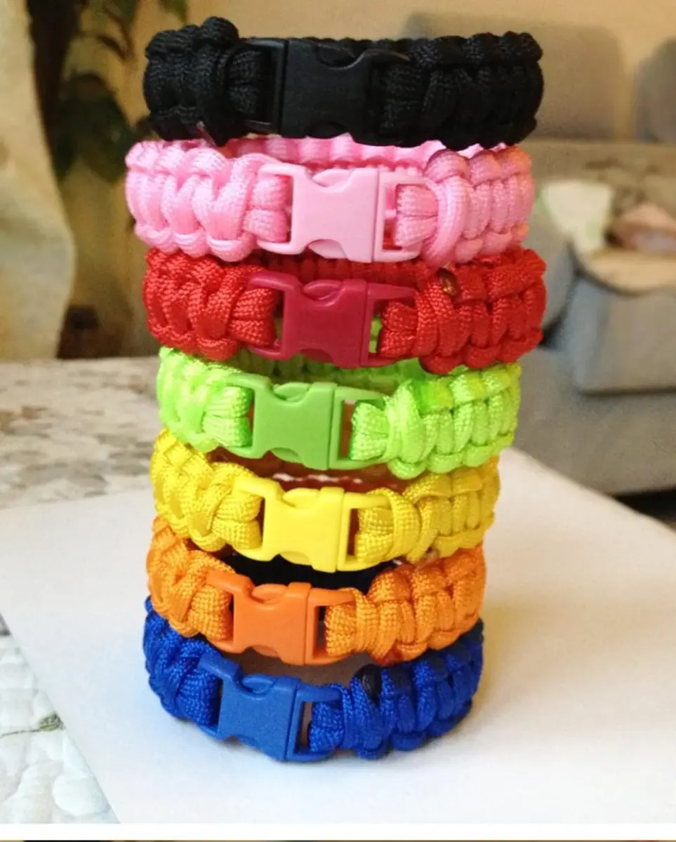 CooBigo Assorted 3/8" Curve Contoured Side Release Buckles (50-Pack, Plastic POM) | Ideal for Paracord Crafts & Pet Collars - view 6