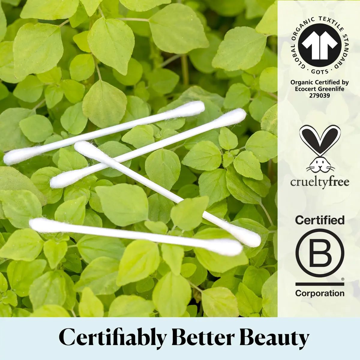 Sky Organics Organic Cotton Swabs 500 Ct | Chlorine-Free, Hypoallergenic, Natural - view 5