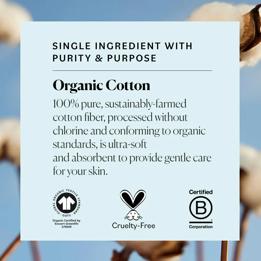 Sky Organics Organic Cotton Swabs 500 Ct | Chlorine-Free, Hypoallergenic, Natural - view 4