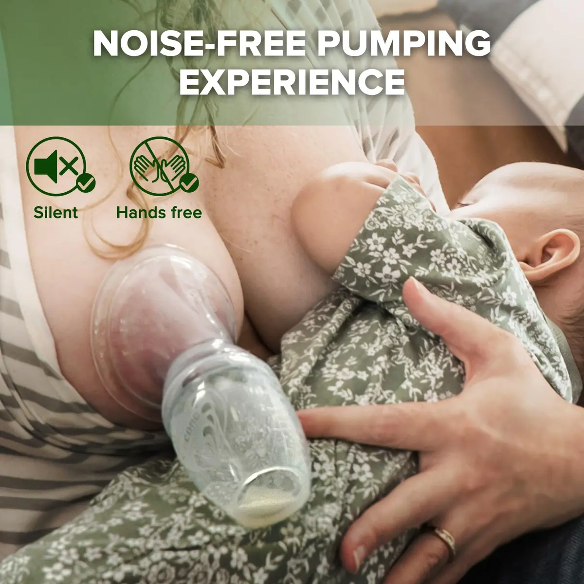 haakaa Manual Breast Pump for Breastfeeding 4oz/100ml | Award-Winning Silicone Design, Portable & Easy to Clean - view 5
