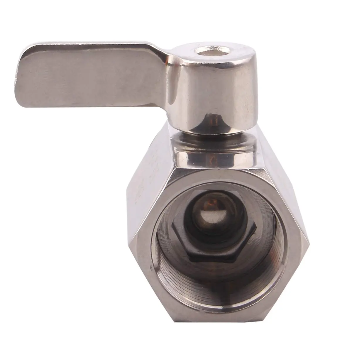 DERNORD 3/4 inch Stainless Steel Mini Ball Valve NPT Female x Male Thread | Corrosion-Resistant, 1/4 Turn Shut-Off - view 3