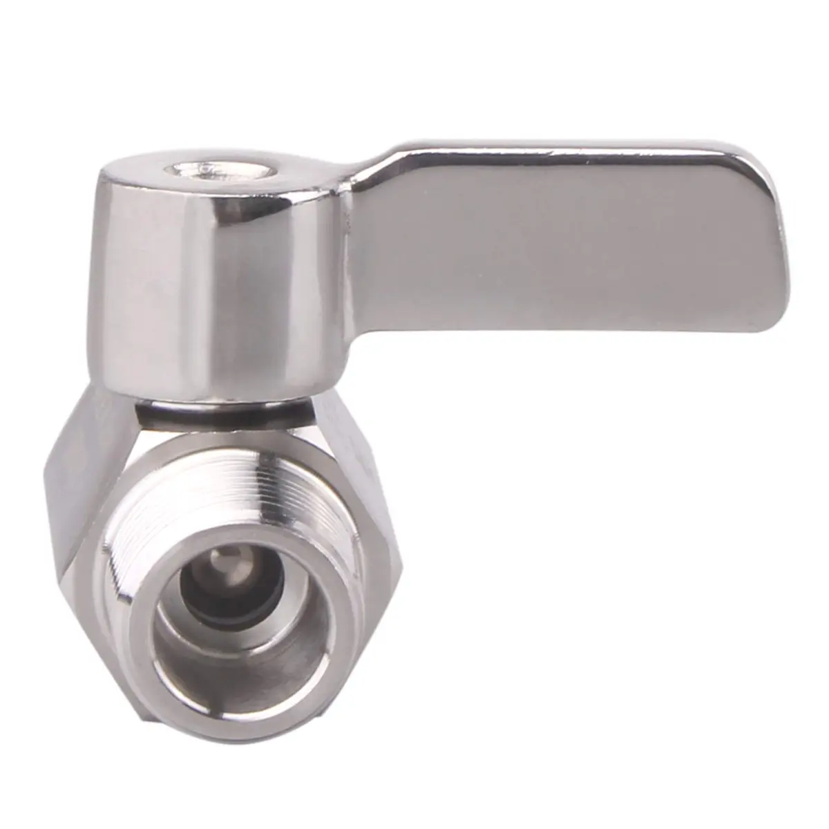 DERNORD 3/8 inch Stainless Steel Mini Ball Valve NPT Female x Male Thread | Corrosion-Resistant, 1/4 Turn Shut-Off, Suitable for Water, Air, Gas - view 6