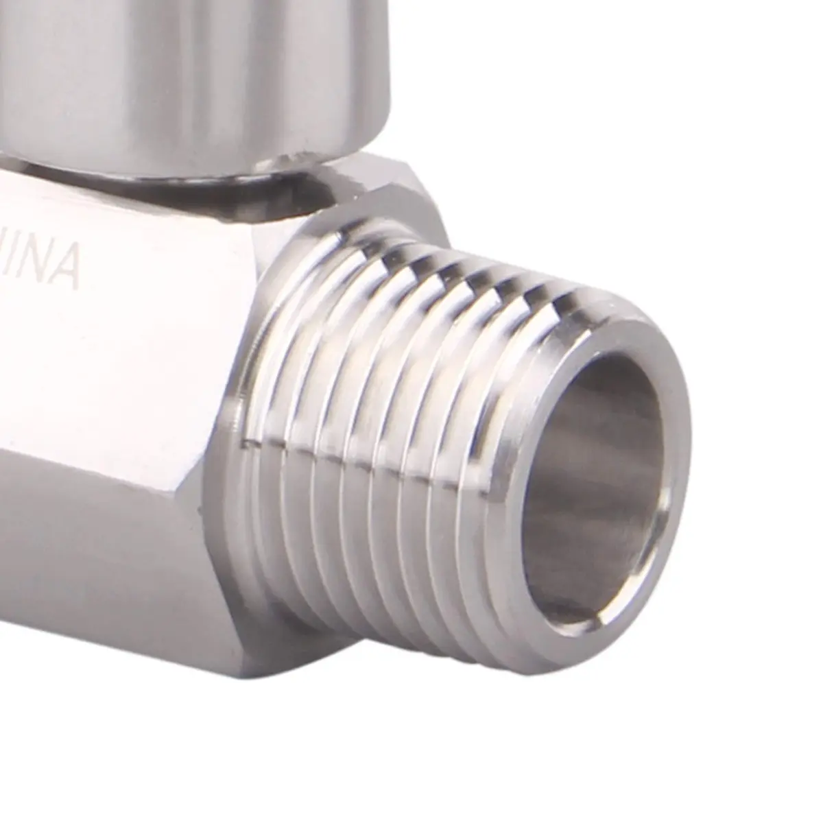 DERNORD 3/8 inch Stainless Steel Mini Ball Valve NPT Female x Male Thread | Corrosion-Resistant, 1/4 Turn Shut-Off, Suitable for Water, Air, Gas - view 2