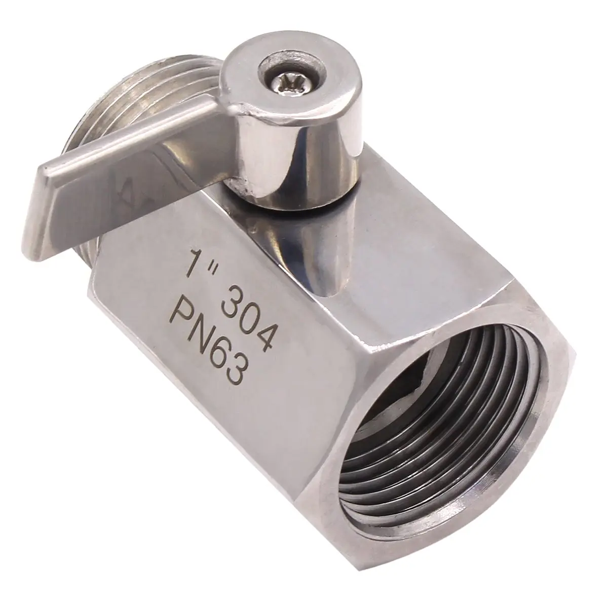 DERNORD 1 inch Stainless Mini Ball Valve NPT Female x Male Thread SUS304 | Corrosion-Resistant, 1/4 Turn Shut-Off, Suitable for Water, Air & Gas - view 5