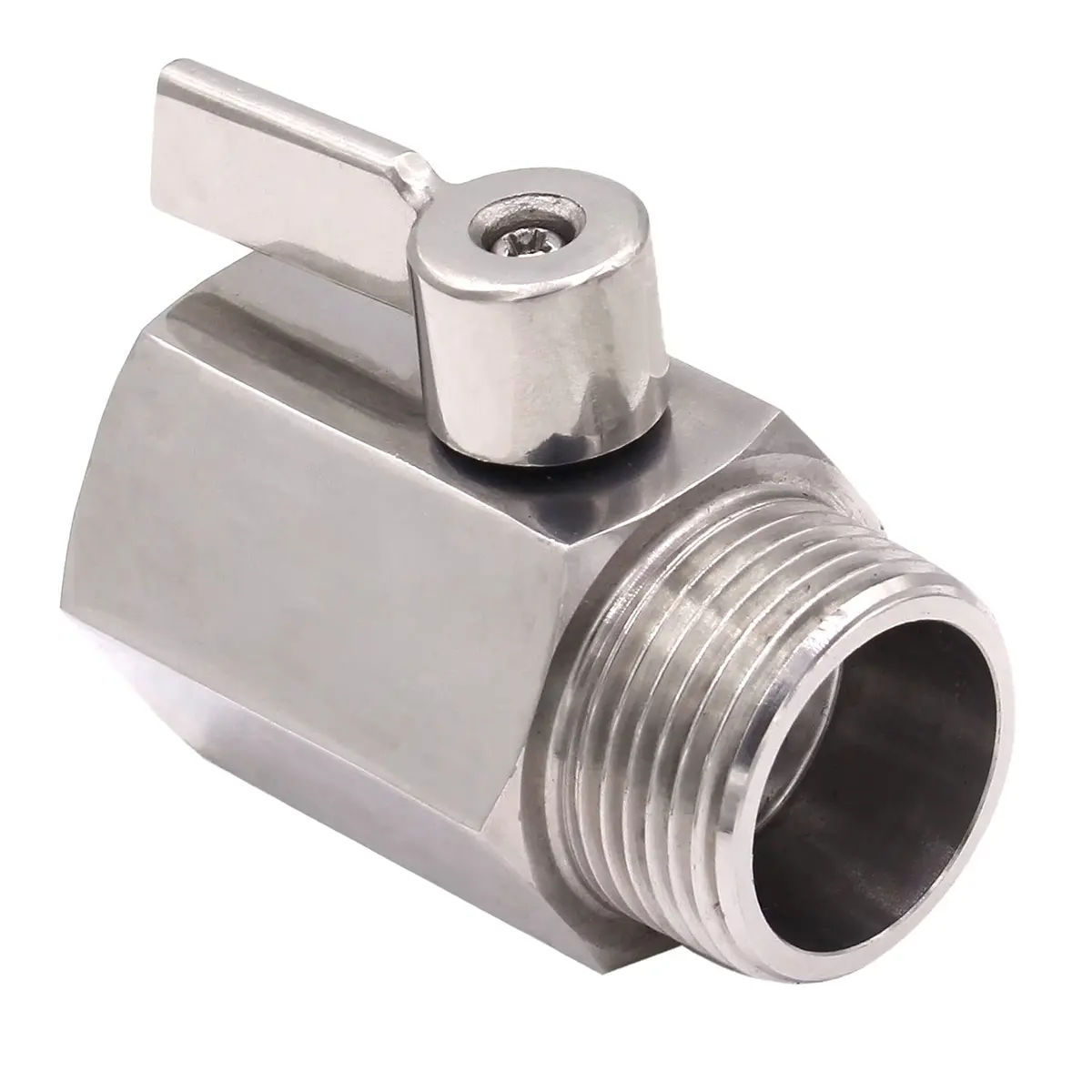 DERNORD 1 inch Stainless Mini Ball Valve NPT Female x Male Thread SUS304 | Corrosion-Resistant, 1/4 Turn Shut-Off, Suitable for Water, Air & Gas - view 6