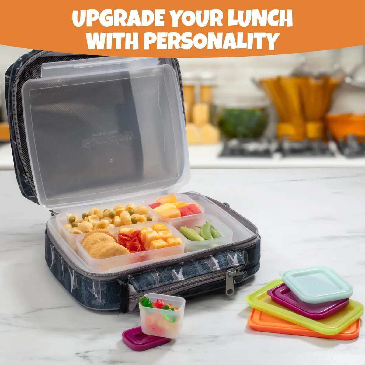 Bentology Food Storage Container Set with Leakproof Snack Containers & Utensil Holder | Kid & Office Meal Prep - view 7