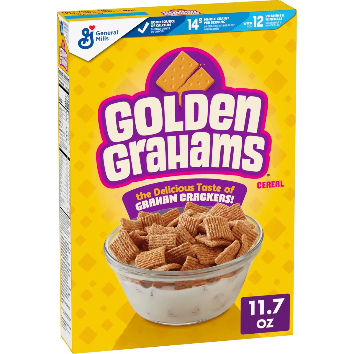 Golden Grahams Whole Grain Breakfast Cereal 332g (11.7 oz) | Nostalgic Graham Cracker Taste - main product image