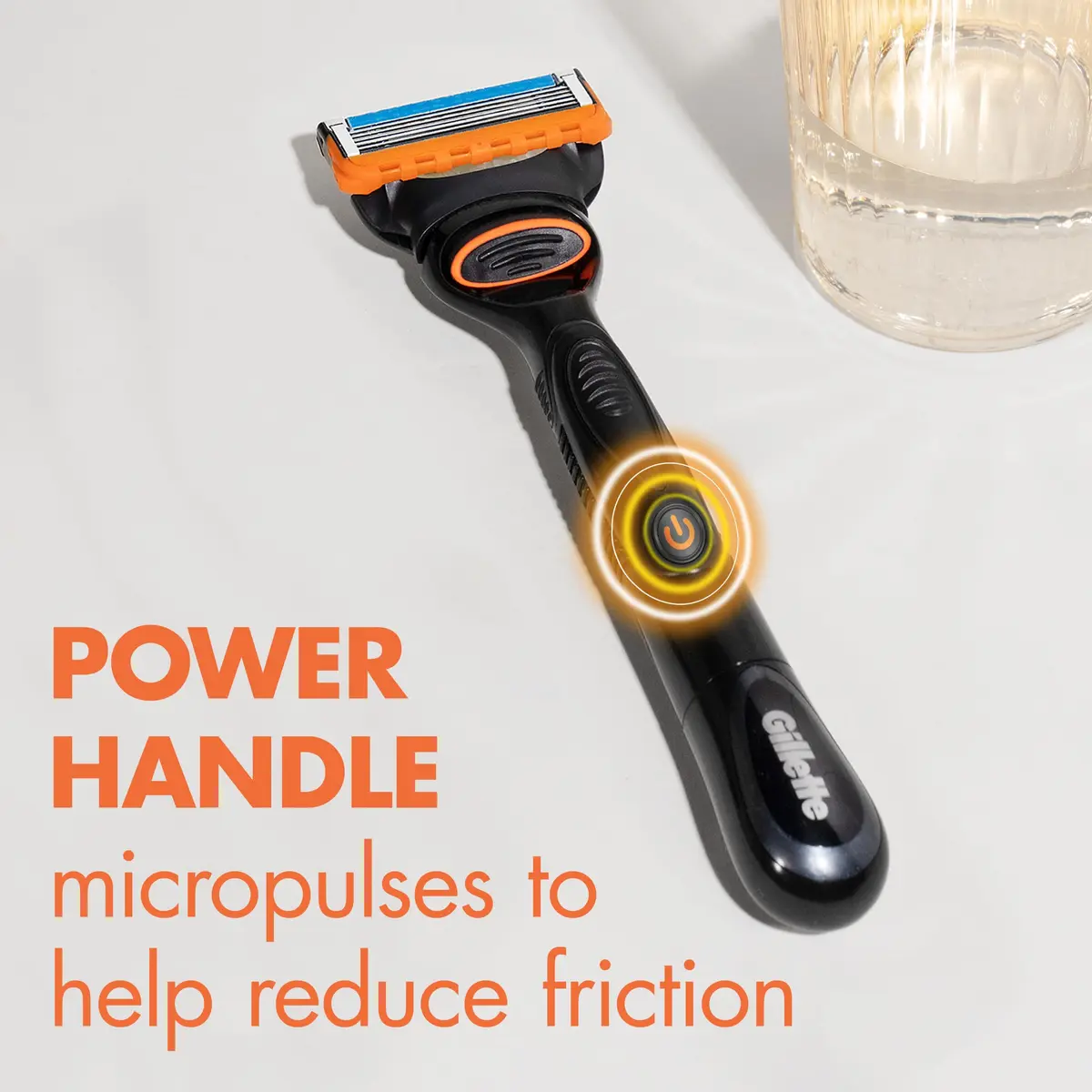 Gillette Fusion5 Power Razor for Men, Handle + 1 Refill | Micro Pulses for Smooth Shave - view 4