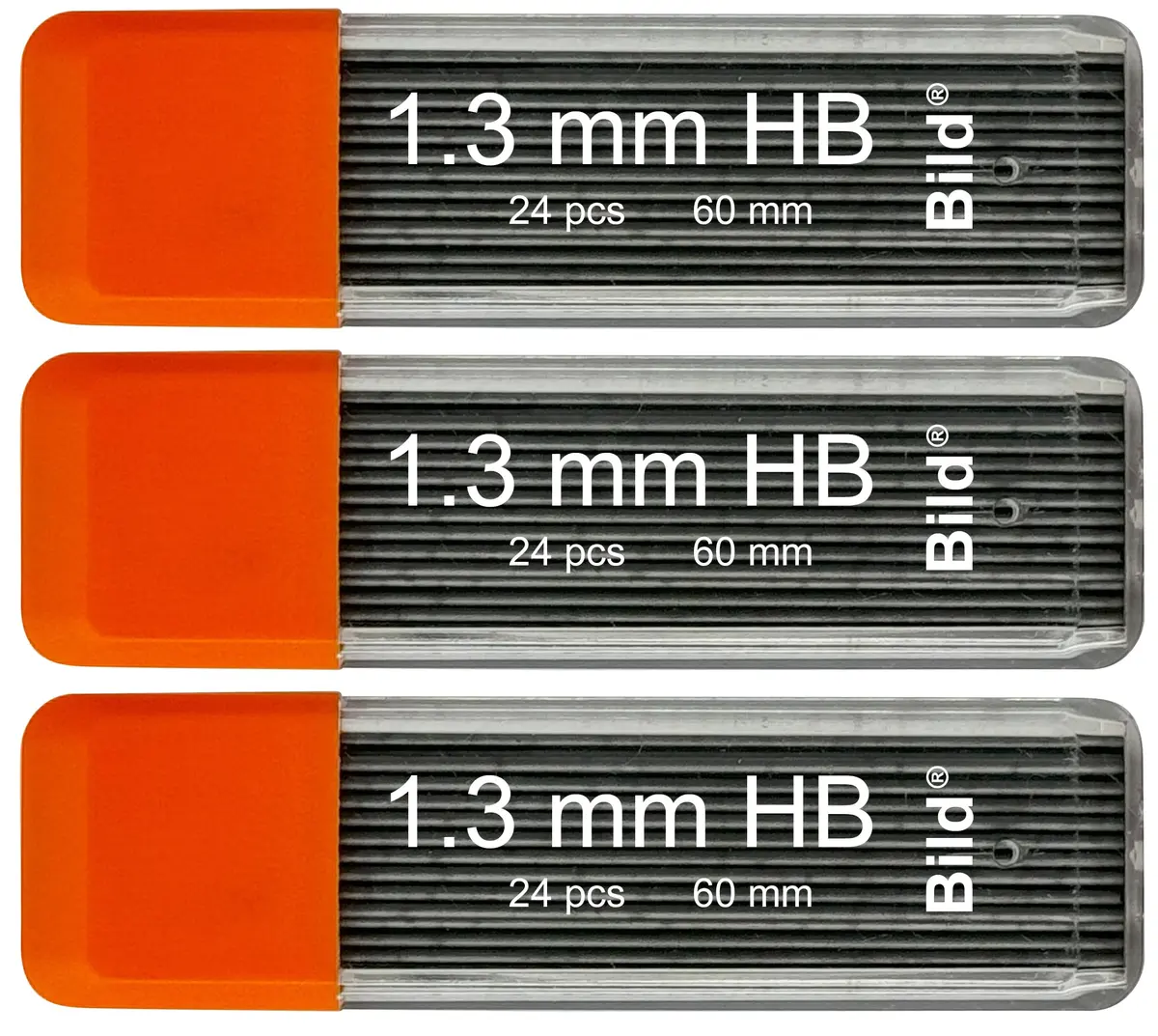 Bild Premium Mechanical Pencil Lead Refills (HB, 1.3 mm) | Smooth Dark Line, Durable, 72 Refills - main product image