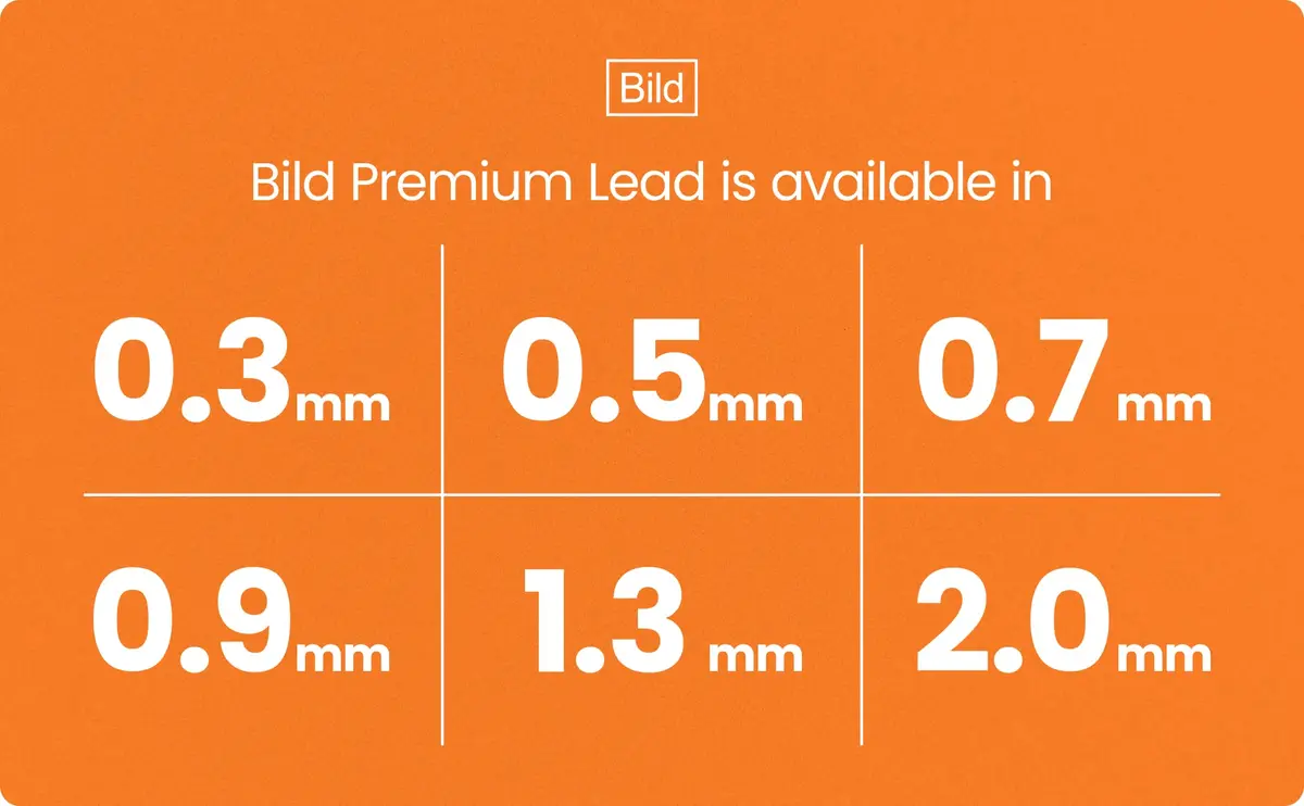 Bild Premium Mechanical Pencil Lead Refills (HB, 1.3 mm) | Smooth Dark Line, Durable, 72 Refills - view 2