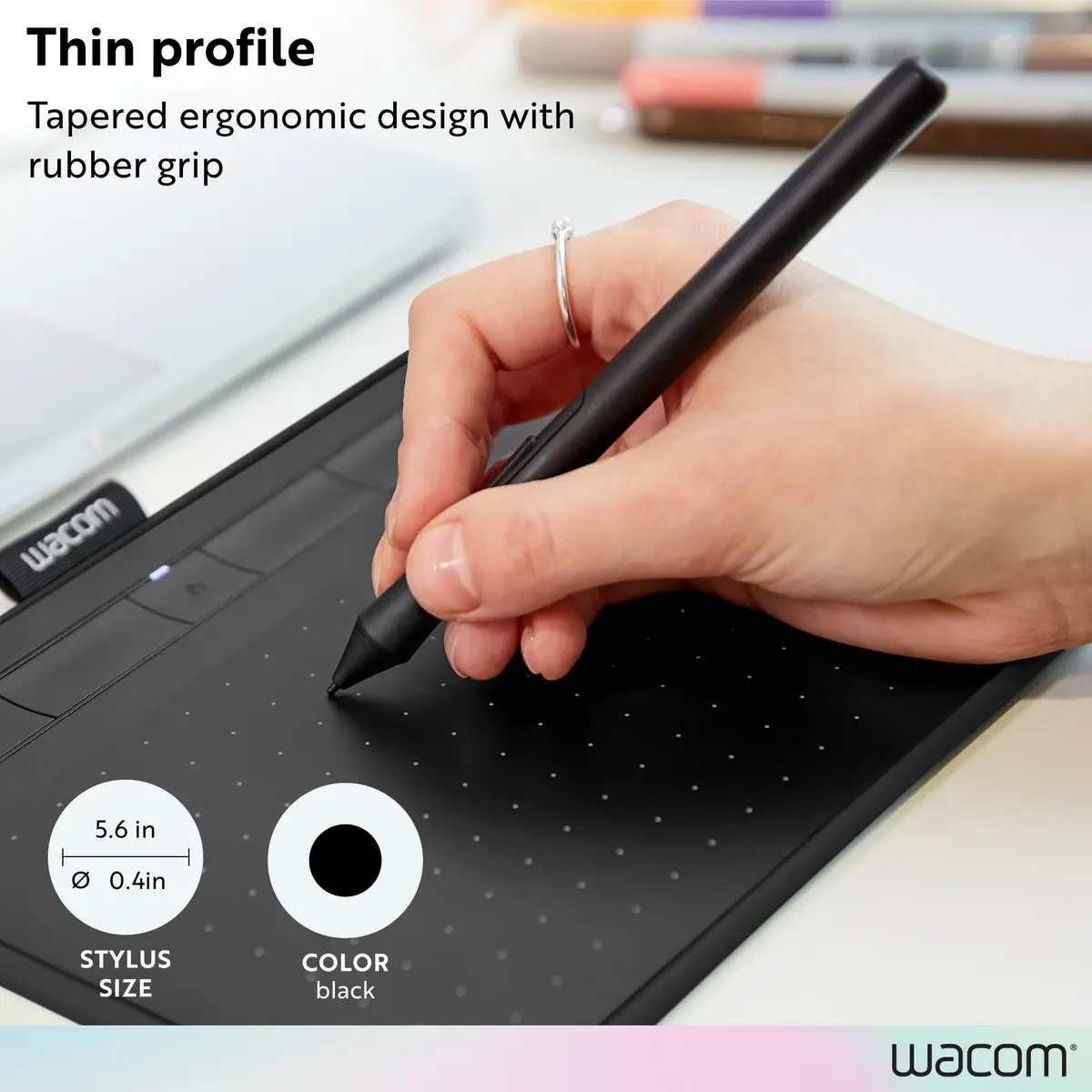 Wacom Intuos Pen LP1100K | 4K Pressure-Sensitive Stylus for Wacom Intuos Small & Medium Tablets - view 5