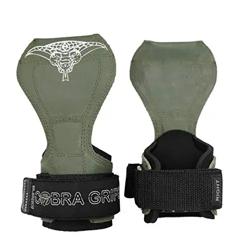 Cobra Grips PRO Green Rubber Weight Lifting Gloves with Wrist Wraps - 5.5 - 8.75" Wrist Support - main product image